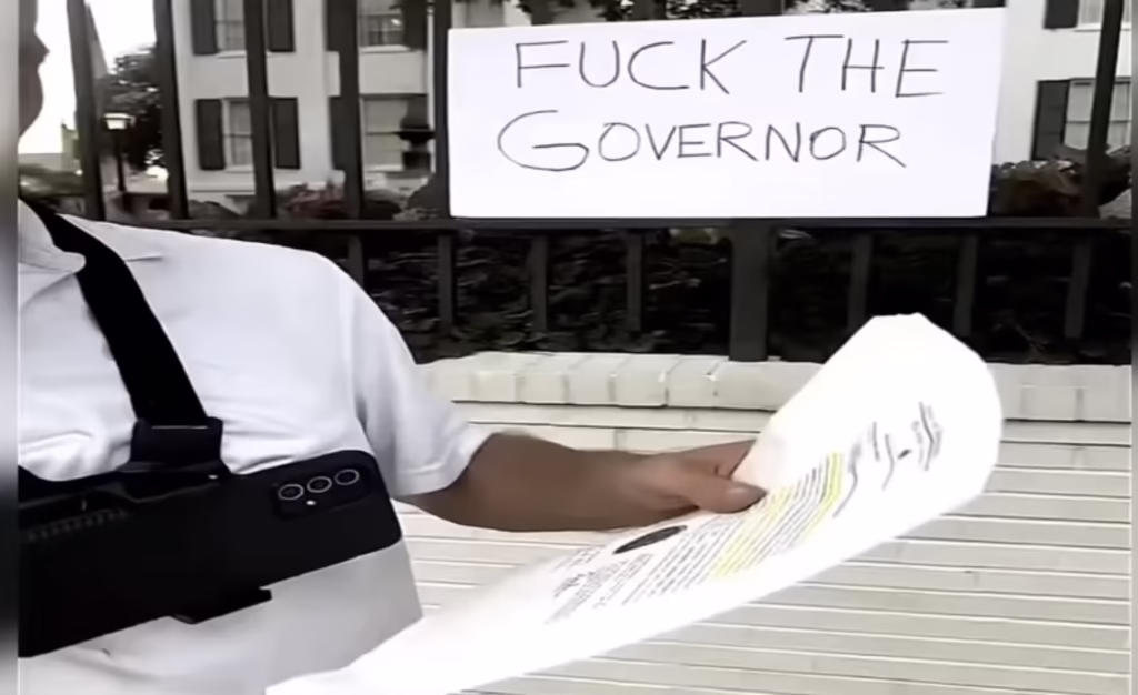 Mississippi State Trooper assaults journalist outside Governor’s Mansion Jackson MS protest