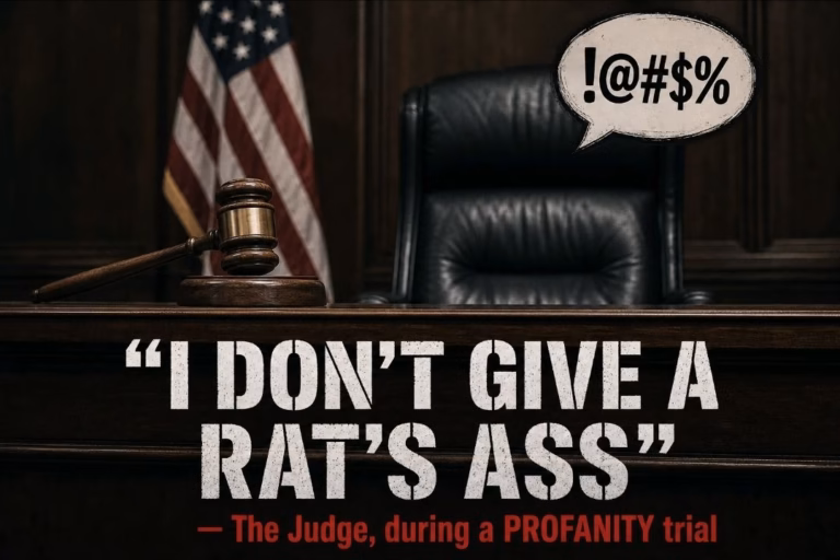 Justice court judge in Mississippi says I don't give a rat's ass in court hearing for public profanity charge